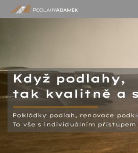 Podlahy Adámek. Aktuality. Nový web 2023.