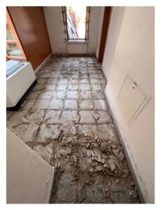 Renovace podkladu a pokládka koberce v kině K3 Bohumín.